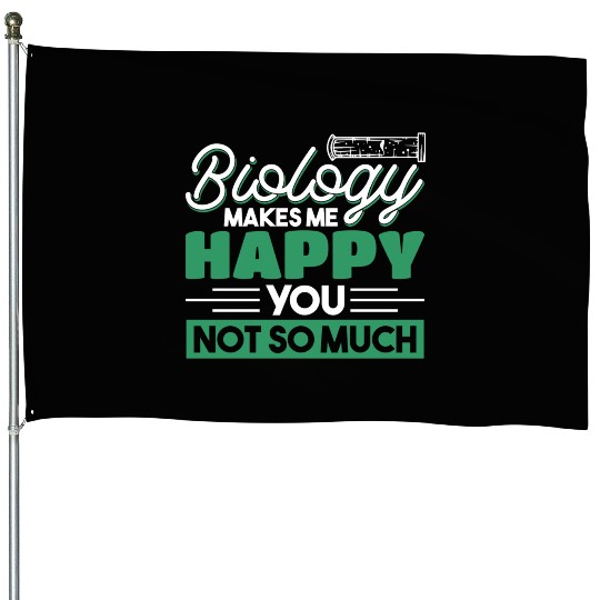 Teacher Biology Science Biologist nostalgia House Flags