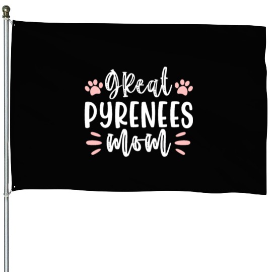 Great Pyrenees Mom House Flags