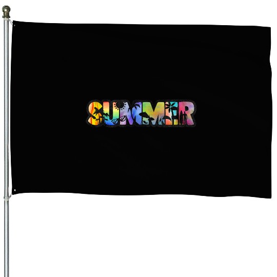Summer Vibes House Flags