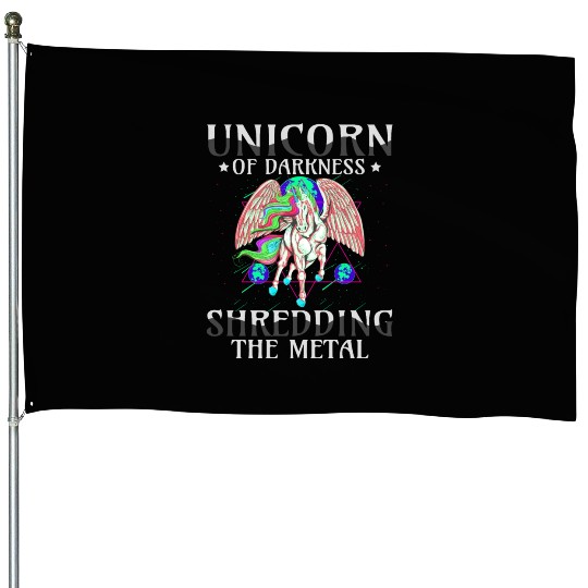 Goth Rock Satan Girl Woman Festivals Death Metal House Flags