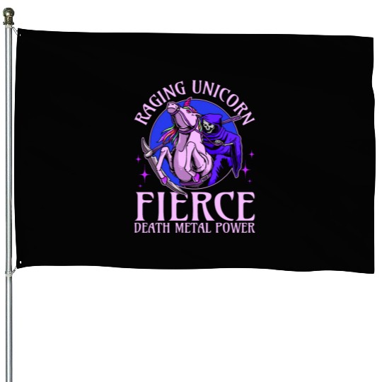 Goth Rock Satan Girl Woman Festivals Death Metal House Flags