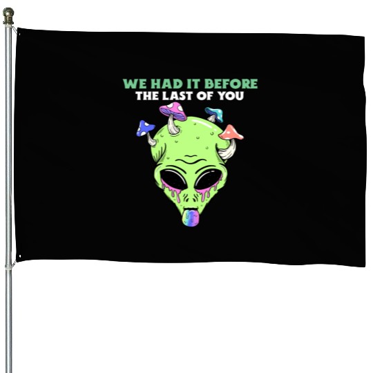 The Last Of Us All Mushroom Infected Green Alien House Flags