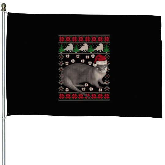 Otter Ugly Animal House Flags