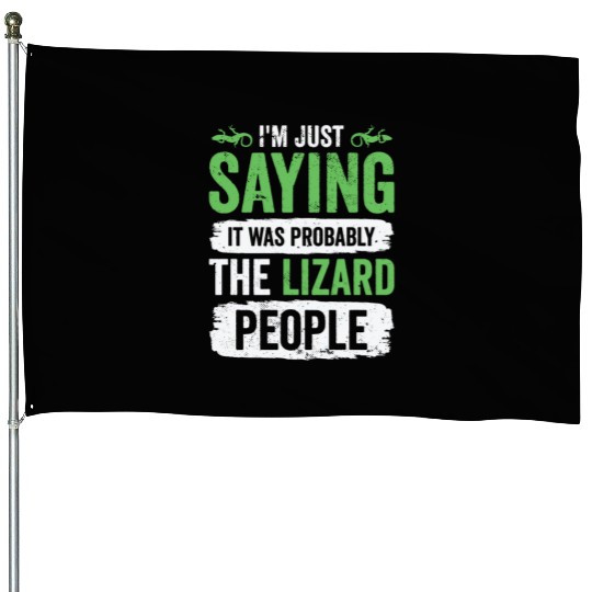 Lizard Reptilian Agenda Conspiracy Theory House Flags