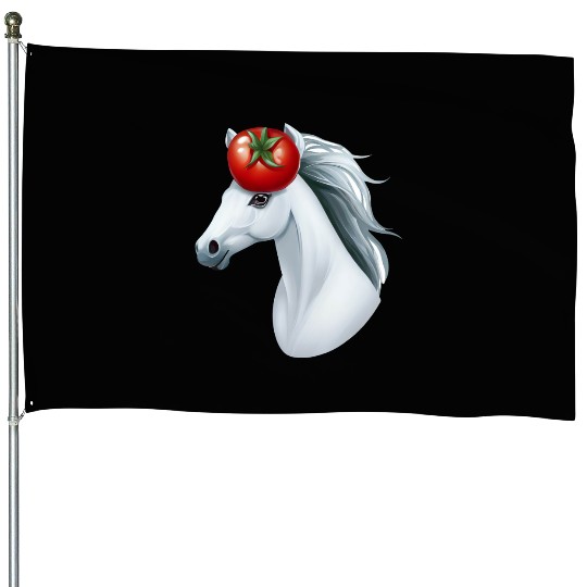 Horse Head Tomato - Creative Horse & Vegetable House Flags