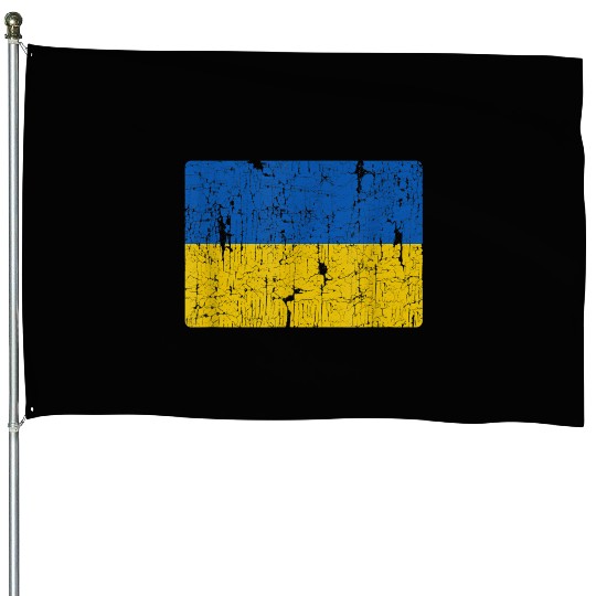 Ukrainian Flag Of Ukraine Style House Flags