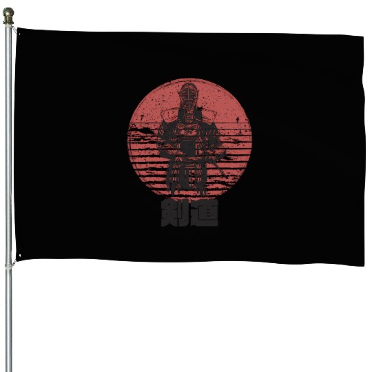 Kendo In Japanese Kendo House Flags