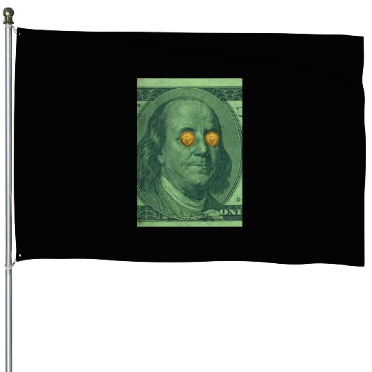 Benjamin Franklin Bitcoin House Flags