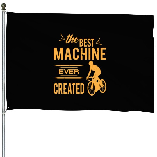 Racing Bike Cycling Racing Cyclist Bike House Flags