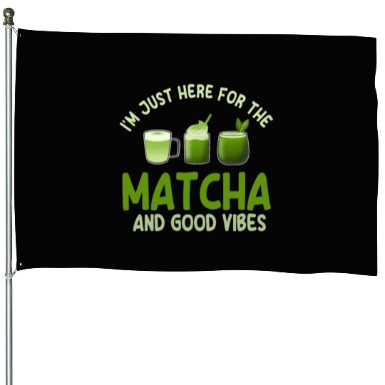Great Matcha Latte Lover House Flags
