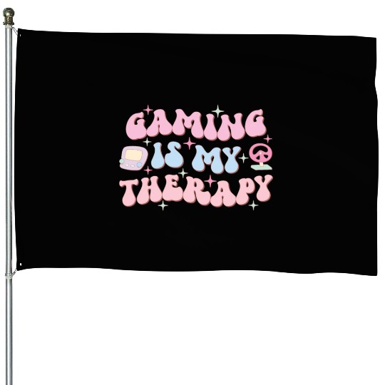 Gaming Is My Therapy, Happy Game Day House Flags