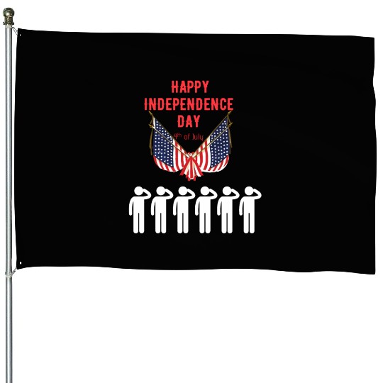 Happy independence day House Flags