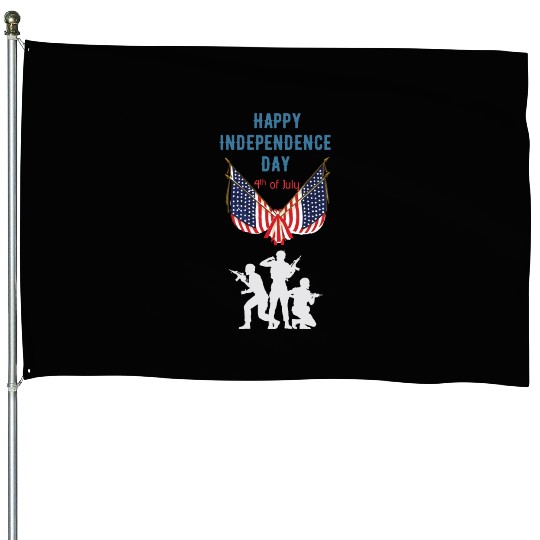 Happy independence day House Flags