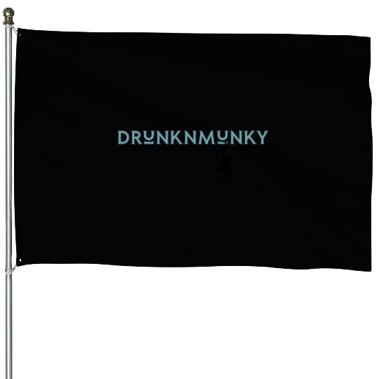 DESIGNdrunknmunky s drunk monkey House Flags