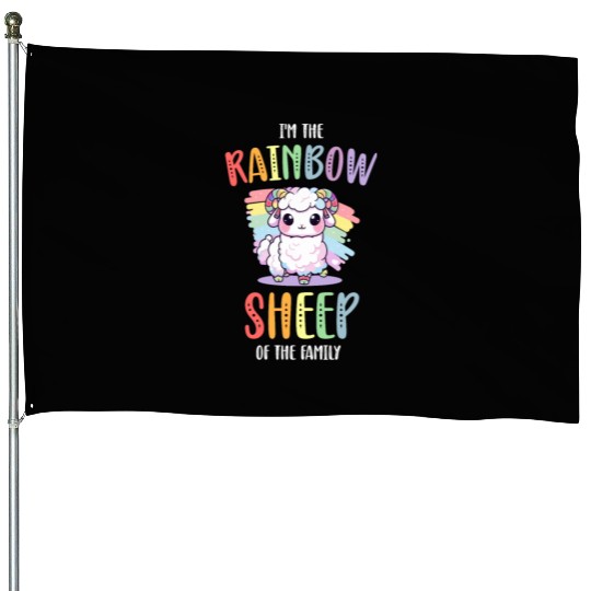 Rainbow Sheep LGBT Lesbian Gay Community Pride House Flags