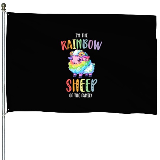Rainbow Sheep Lesbian Gay Community Transgender House Flags