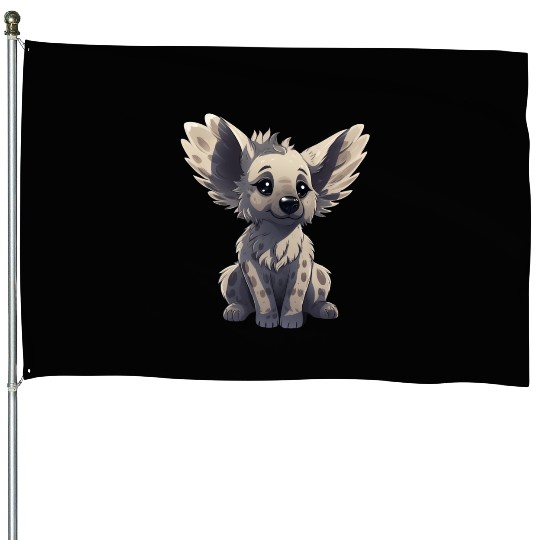 Hyena, Koala & Dog - The Ears Gang House Flags