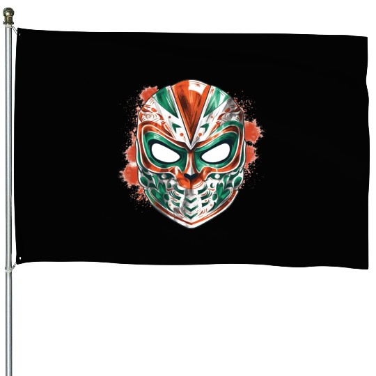 Lucha Libre Mexican Wrestling Mask Luchador House Flags