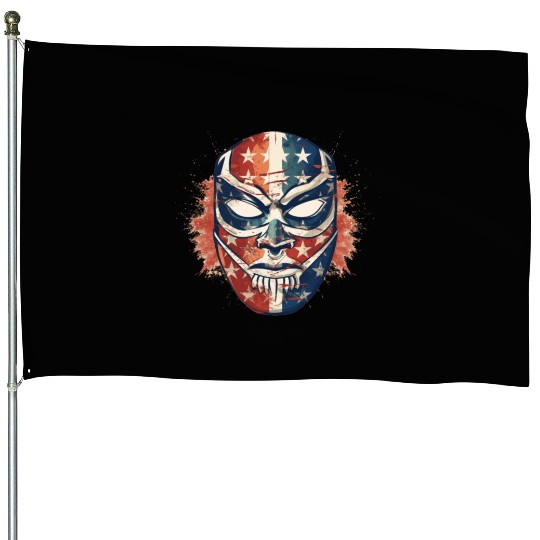 Lucha Libre Mexican Wrestling Mask Luchador House Flags