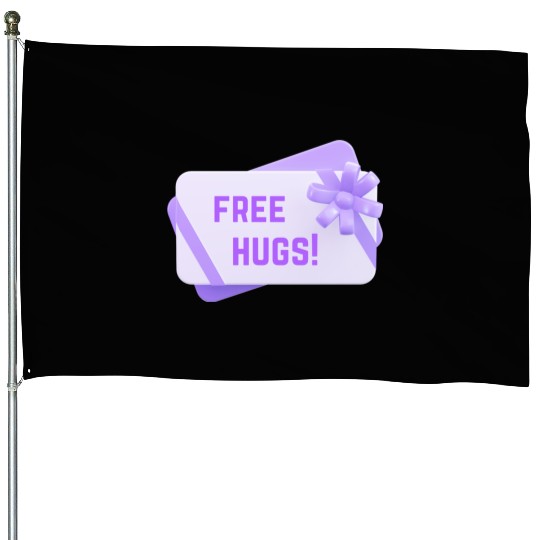 Free Free Hugs Gift Card funny House Flags