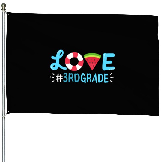 3rd Grade Watermelon Summer Student nature House Flags