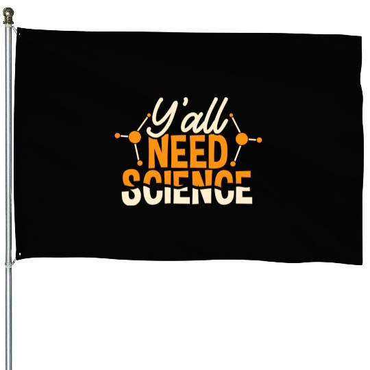 Science Teacher Scientist Chemist Physicist cute House Flags