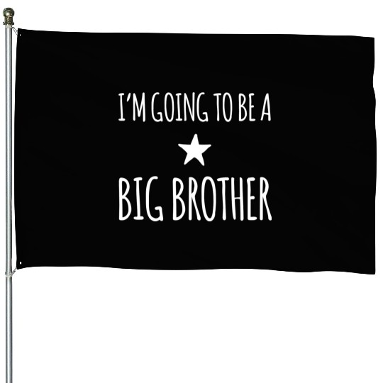 Im Going To Be A Big Brother summer humor red House Flags