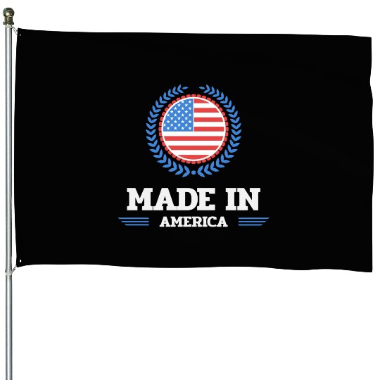 made in america red girl love House Flags