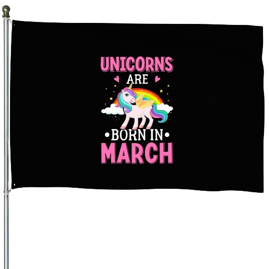 unicorn House Flags design typography vintage 1