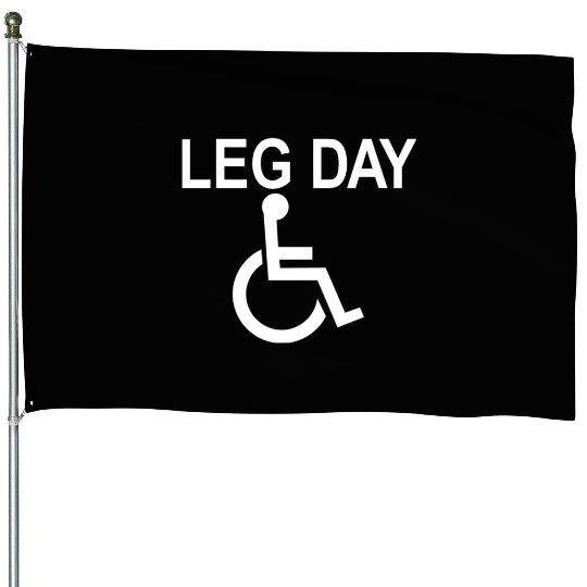 Handicapped Leg Day Handicapped Disabled Handicap House Flags