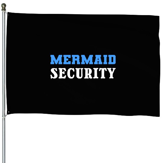 Mermaid Security Pool Attendant Gift House Flags