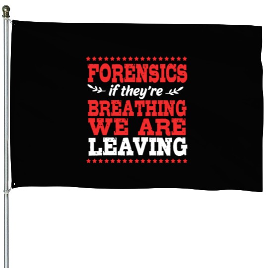 Crime Detective Investigator Forensic Science House Flags