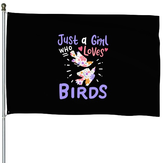 Birds Bird Lover cute House Flags