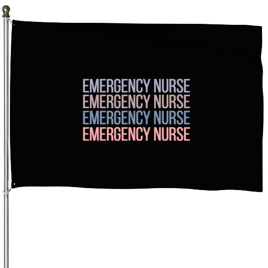 Er Nurse Emergency Room Nurse Registered Nurse House Flags
