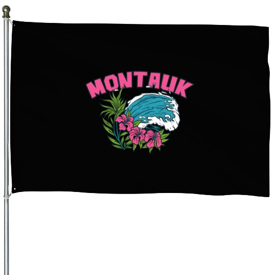 Montauk New York Summer Nyc Tropical Montaukett House Flags