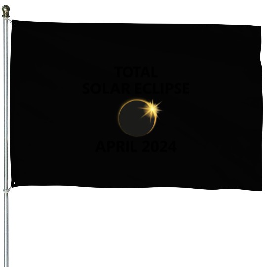 Solar Eclipse 2024 Texas Illinois Ohio Arkansas TX House Flags