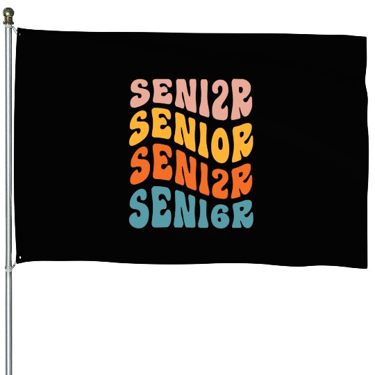 Retro Senior 2026 Graduation Class Of 2026 Back House Flags