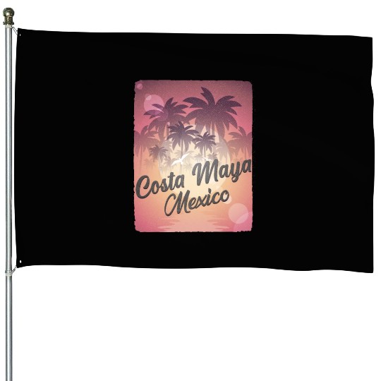 Costa Maya Mexico House Flags