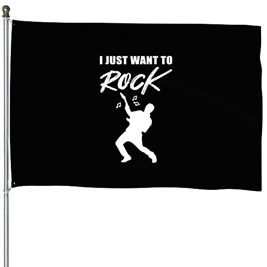 Just want Rock Band Member Gift House Flags