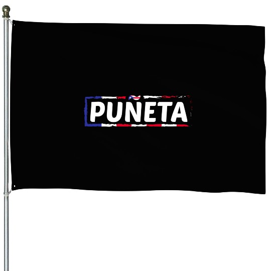 Patriotic Puerto Rico Puneta Flag House Flags