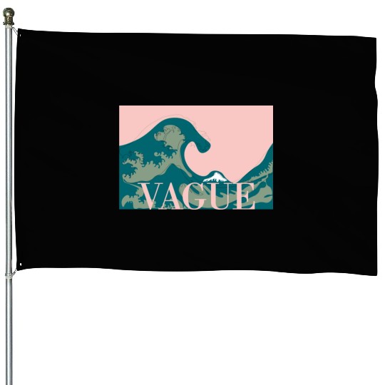 La Grande Vague The Great Wave House Flags