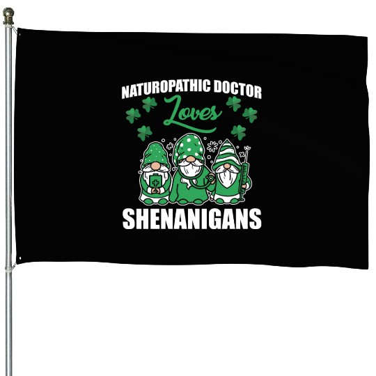 Naturopathic Doctor St. Patric's Day House Flags