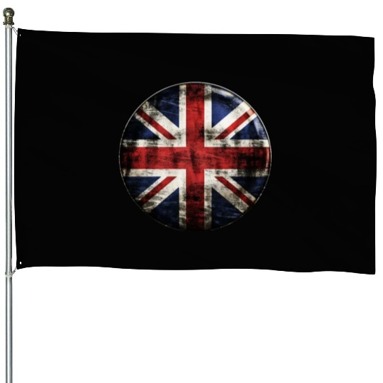 Union Jack Vintage Distressed House Flags