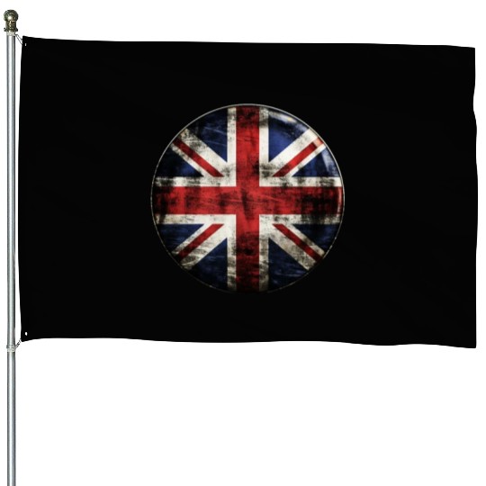 Union Jack Vintage Distressed House Flags