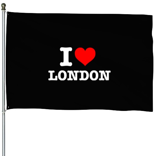 London I Love London I Heart London House Flags
