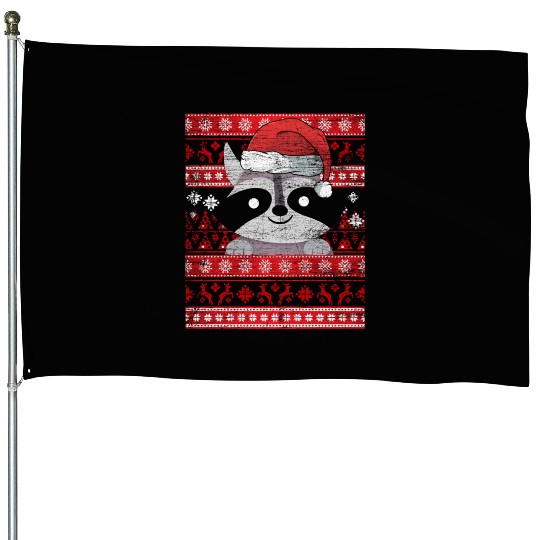 Zookeeper Raccoon Ugly Racoon House Flags