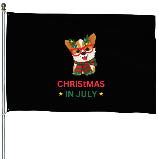 Christmas In July House Flags