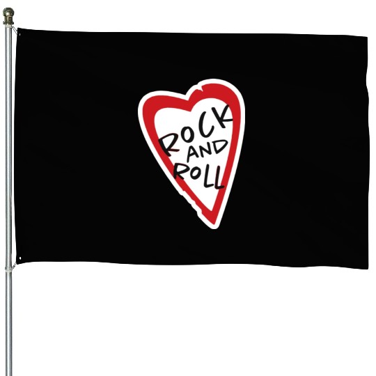 Rock and roll Lover House Flags