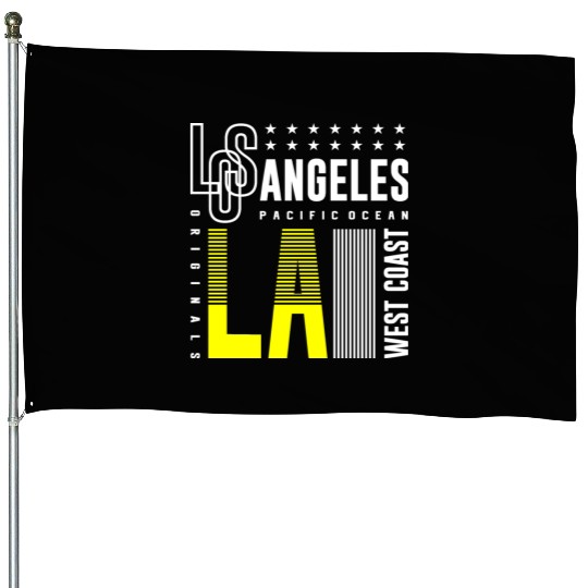 Los Angeles LA West Coast House Flags