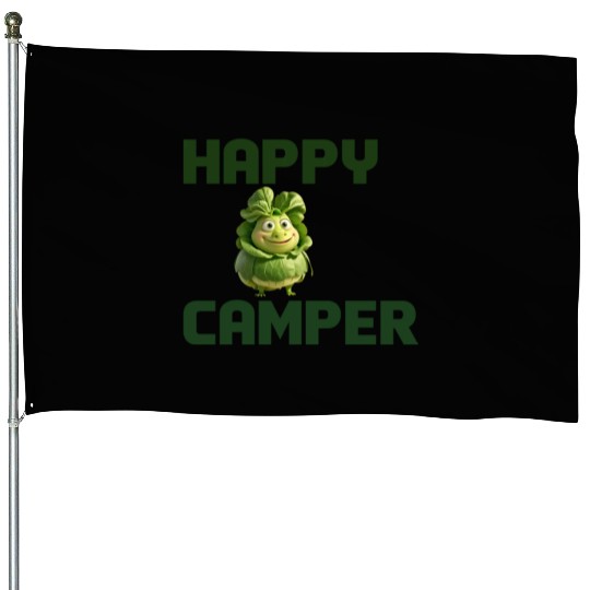 happy camper House Flags